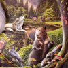 Bigfoot Collage Embossed Shaped Metal Sign - 19.5" x 12.9"